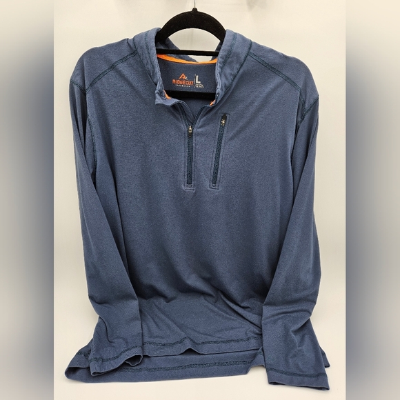Ridgecut Toughwear Other - Ridgecut Toughwear Blue Quarter-Zip Performance Pullover Chest Pocket Size L